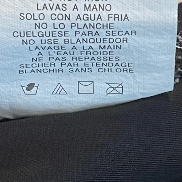 TRIMSHAPER Black Bikini Swim Skirt Bottom Size 10 - Picture 9 of 12